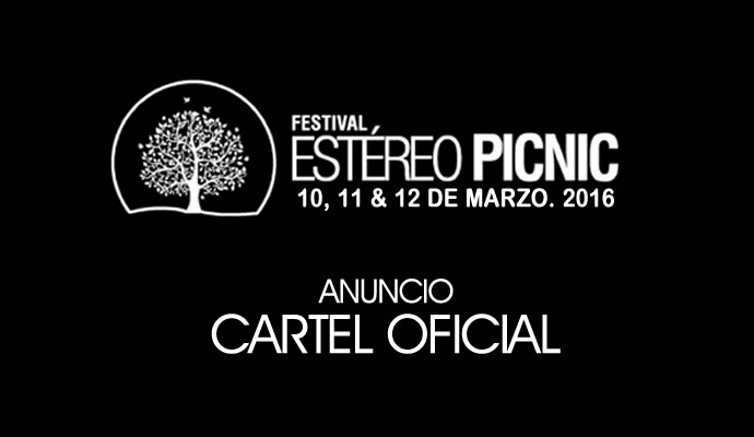 Anuncio del cartel oficial de Estereo Picnic 2016 Anuncio del cartel oficial de Estereo Picnic 2016
