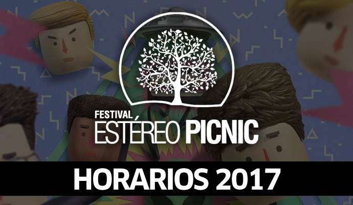 Horarios del festival Estéreo Picnic 2017 Horarios del festival Estéreo Picnic 2017