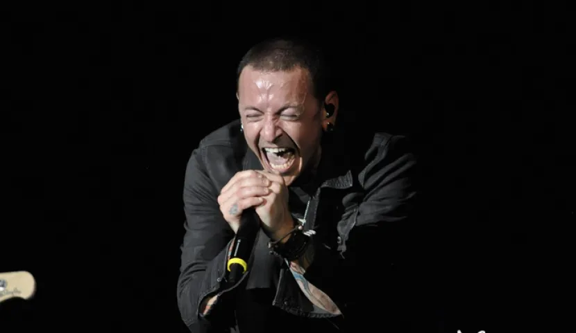 Chester Bennigton en Rock in Rio 2015. Foto: David Martin - Orbitarock.com