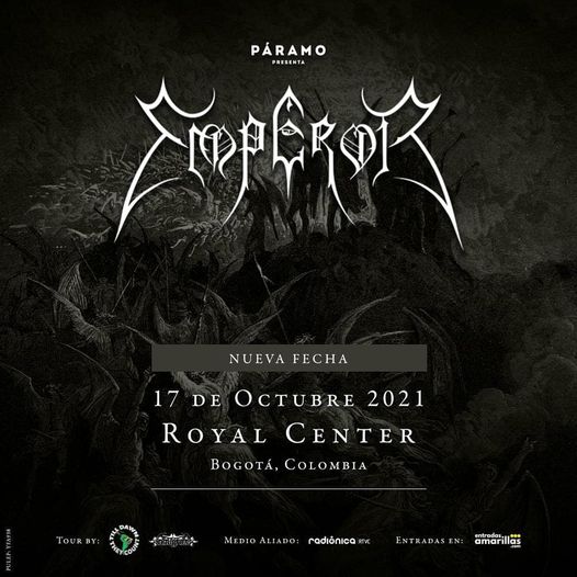 Nueva fecha para el concierto de Emperor en Colombia