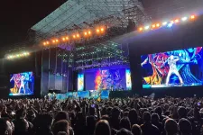 Iron Maiden durante su show en Bogotá