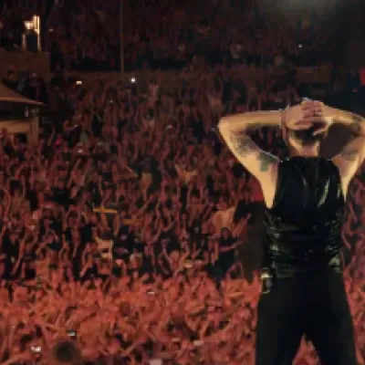 Depeche Mode durante su gira Spirits