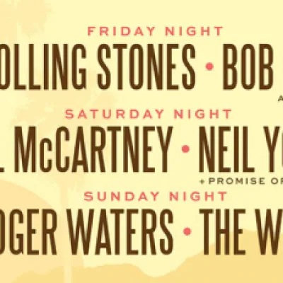 The Rolling Stones, Bob Dylan, Paul McCartney, Neil Young, Roger Waters y The Who en un mismo escenario del 7 al 9 de octubre de 2016