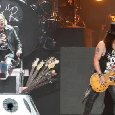 Guns N´ Roses durante su presentación en Coachella 2016