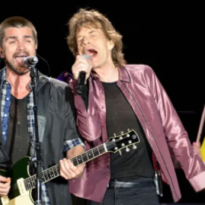 Juanes junto Los Rolling Stones en Bogotá