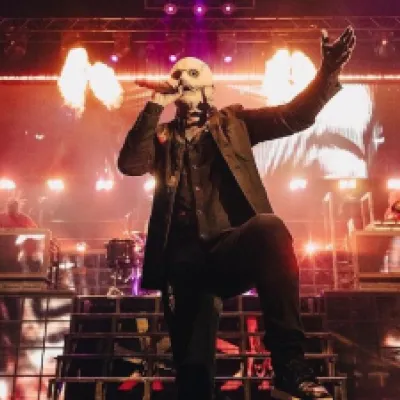 Corey Taylor de Slipknot en un show de Knotest
