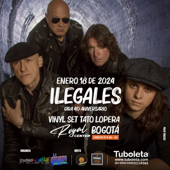 [Concierto] Ilegales regresa a Bogotá Gira 40 Aniversario