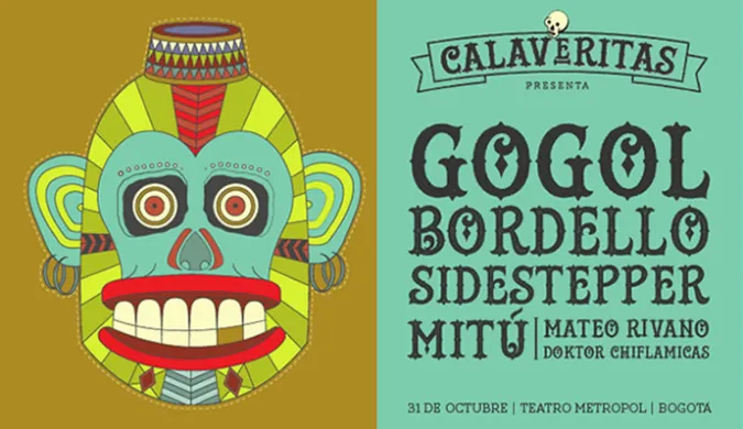 El 31 de octubre la fiesta de Halloween estará a cargo de Gogol Bordello y Sidestepper