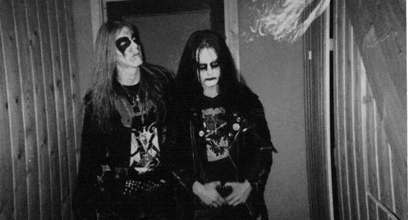 Dead y Euronymous, integrantes de Mayem