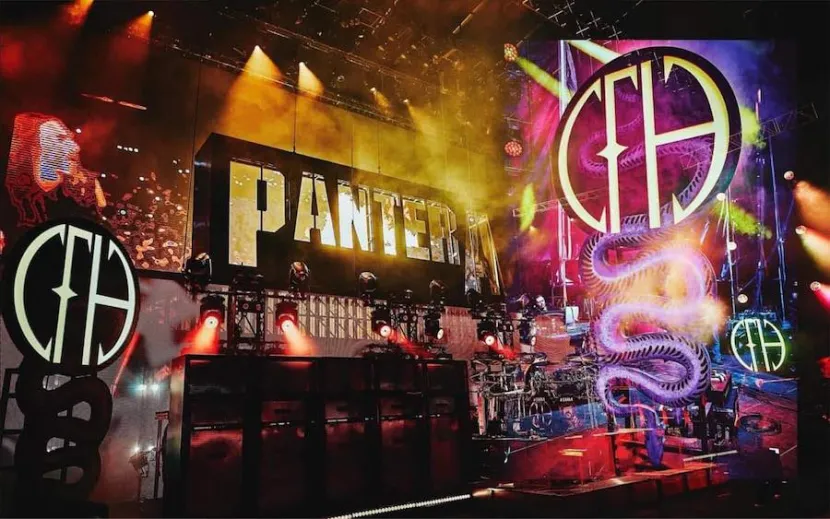 Escenario del nuevo show de Pantera. PH. Facebook Pantera