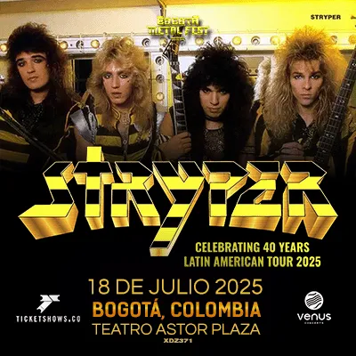 Stryper celebra 40 años en Bogotá