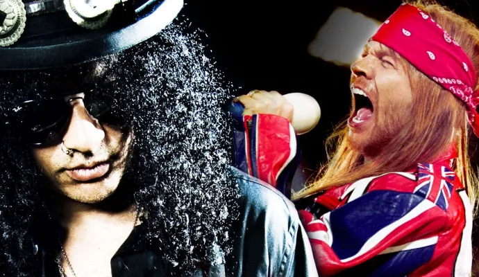 Slash y Axl Rose durante el use Your Illusion World Tour