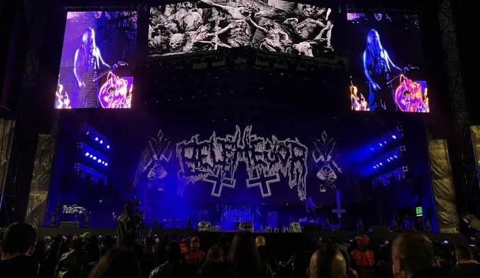 Belphegor en su show en Rock al Parque 2025